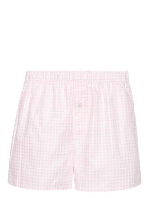 MODES GARMENTS gingham-check cotton boxers