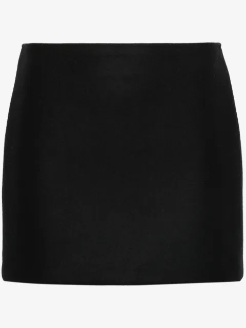 MODES GARMENTS fleted wool mini skirt