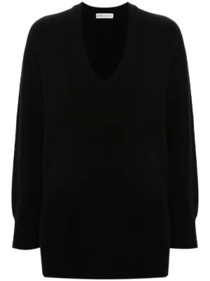 Comme Des Garçons Play V-neck heart-logo Sweater | Black | FARFETCH