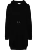 Off-White logo-print hoodie dress - Black