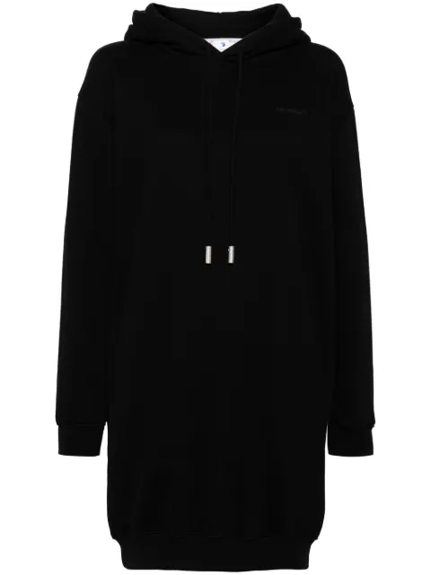 Off-White logo-print hoodie dress