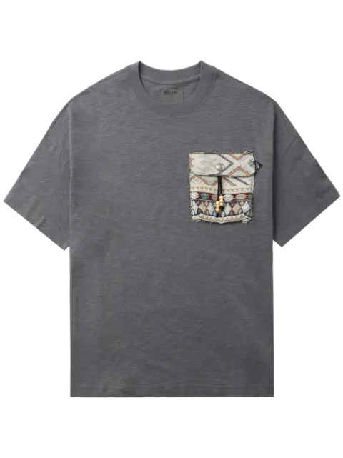 Musium Div. pocket-appliqué cotton T-shirt