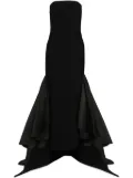 Solace London Jodi crepe maxi dress - Black