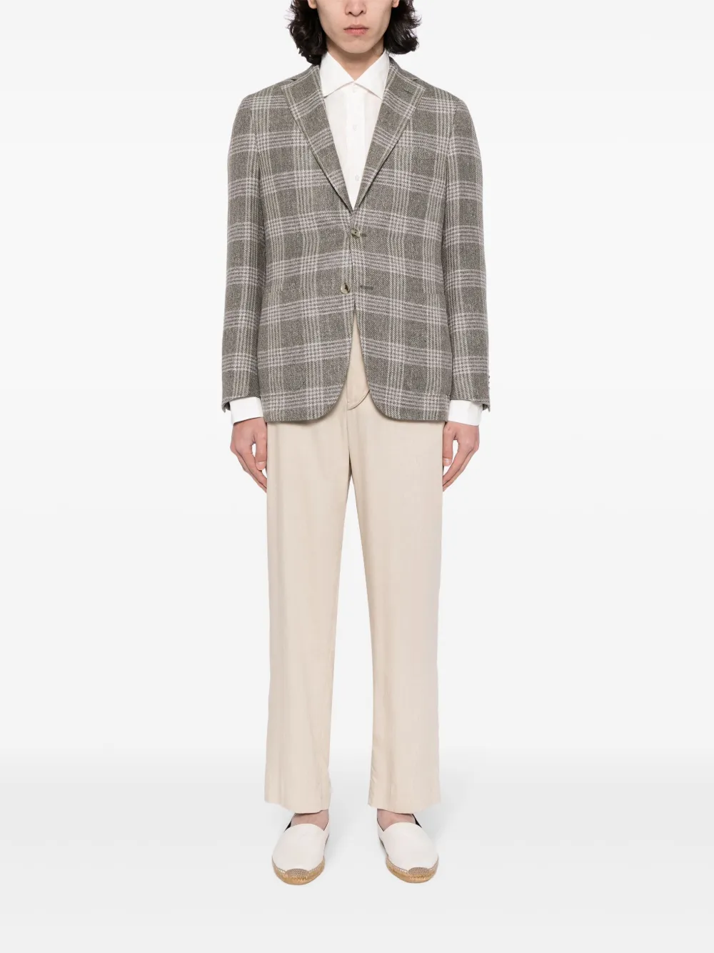 Luciano Barbera single-breasted tartan-check blazer | Blazers | Image 2