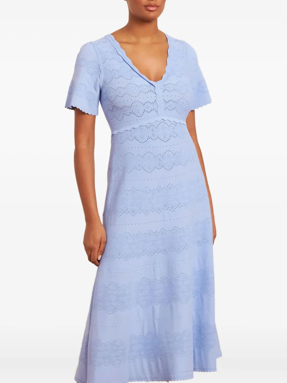 Needle & Thread Jurk van kant Blauw