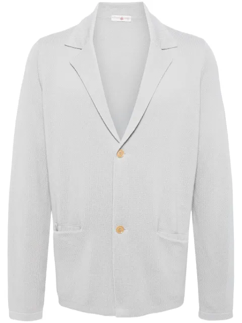 Luciano Barbera notched-lapel cotton cardigan