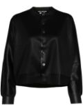 Junya Watanabe glossy-effect button-up cardigan - Black