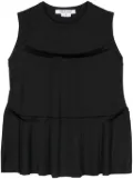 Comme Des Garçons Comme Des Garçons tiered sleeveless top - Black