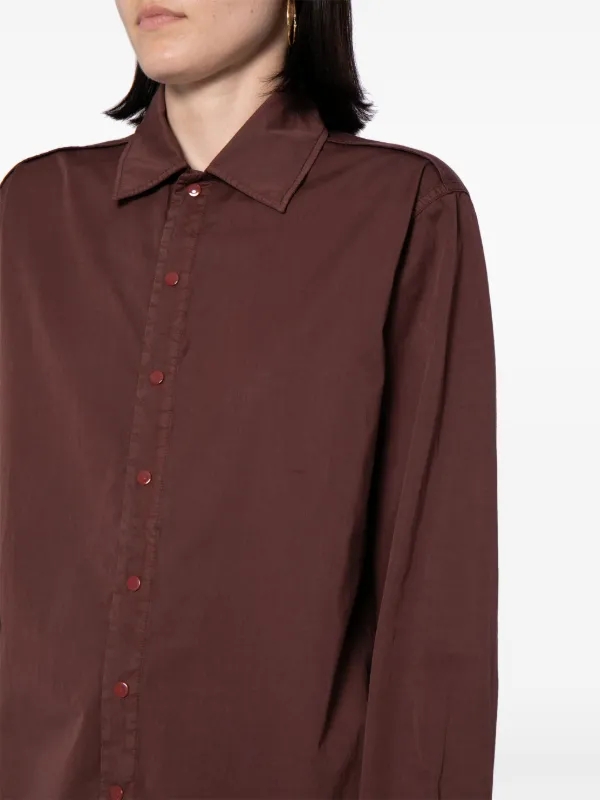 LEMAIRE コットン シャツ | ブラウン | FARFETCH JP