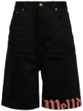 We11done logo-print bermuda shorts - Black