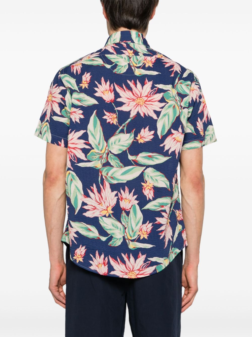 Polo Ralph Lauren floral-print seersucker shirt Men