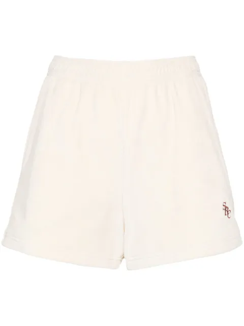 Sporty & Rich SRC velour mini shorts