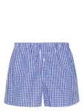 MODES GARMENTS gingham-check cotton boxers - Blue