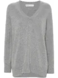 MODES GARMENTS V-neck fine-knit jumper - Grey