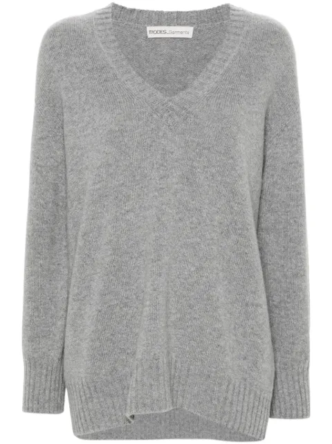 MODES GARMENTS V-neck fine-knit jumper