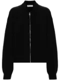 MODES GARMENTS fine-knit zip-up cardigan - Black
