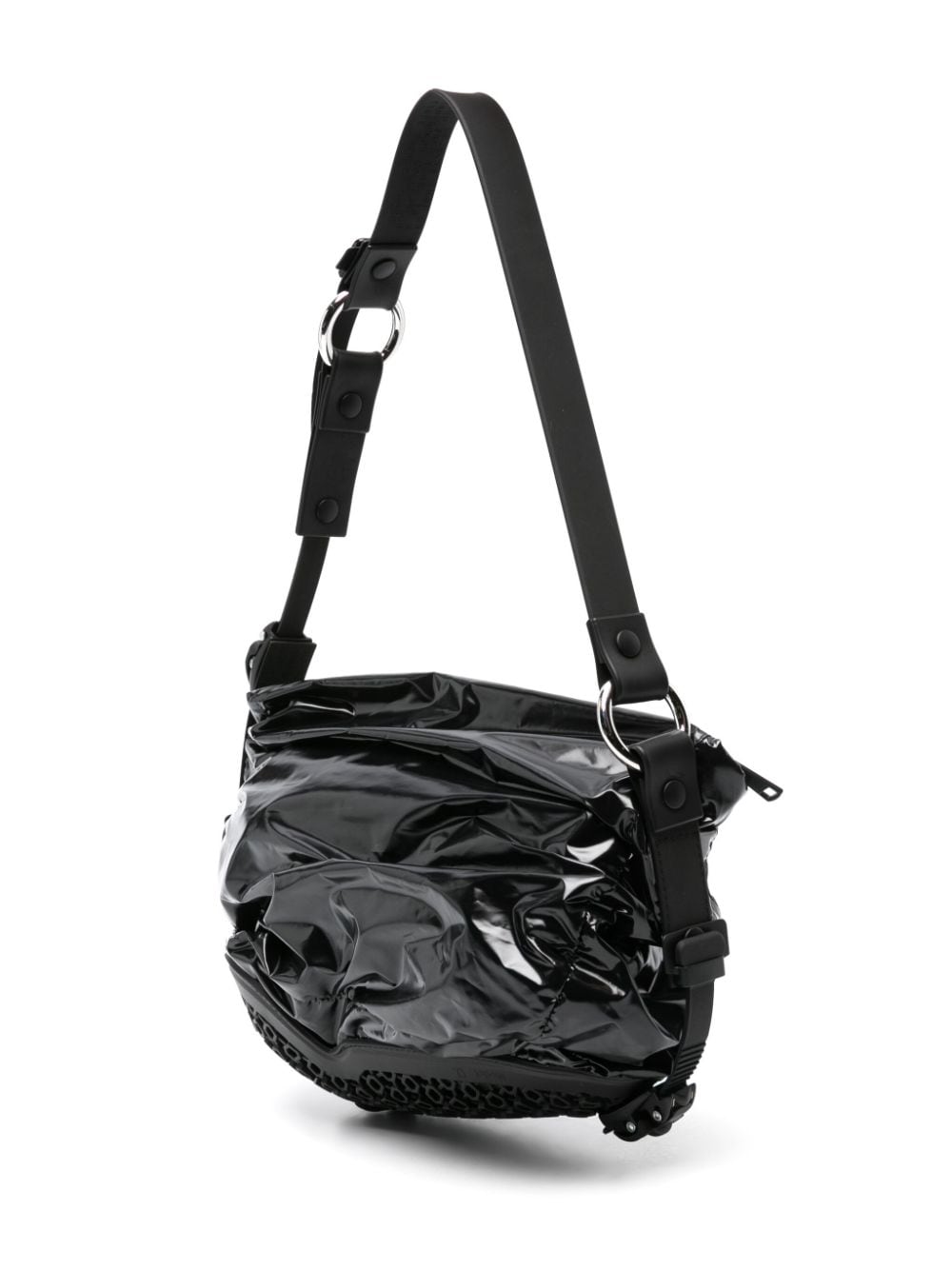 Shop Innerraum Object S05 Buckled Shoulder Bag In Black