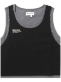 Musium Div. layered cotton tank top - Black
