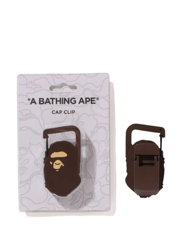 A BATHING APE® logo-charm Denim Cap Set | Blue | FARFETCH IN