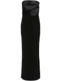 Solace London Afra crepe maxi dress - Black
