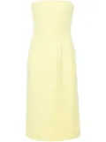 Sportmax bandeau-style midi dress - Yellow
