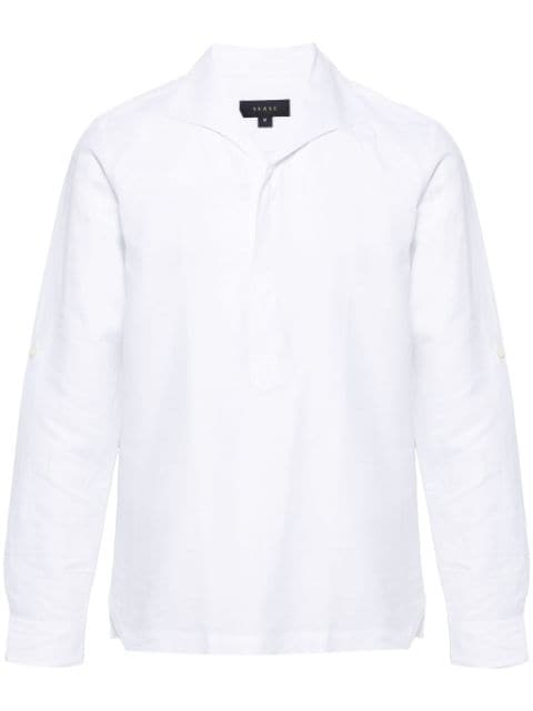 Sease spread-collar long-sleeve shirt 