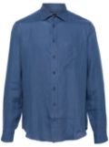 Sease button-up hemp shirt - Blue