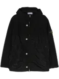 Stone Island Compass-badge hooded jacket - Black