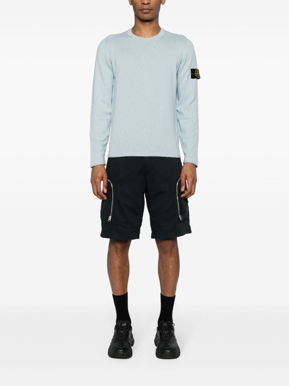 Image 2 of Stone Island Compass-badge crew-neck jumper