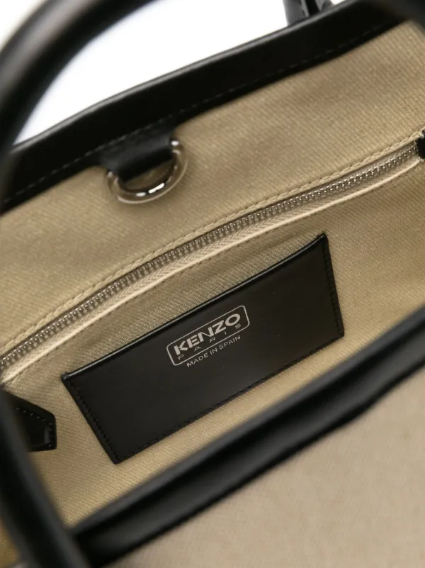 Kenzo logo-patch Tote Bag | Black | FARFETCH BN