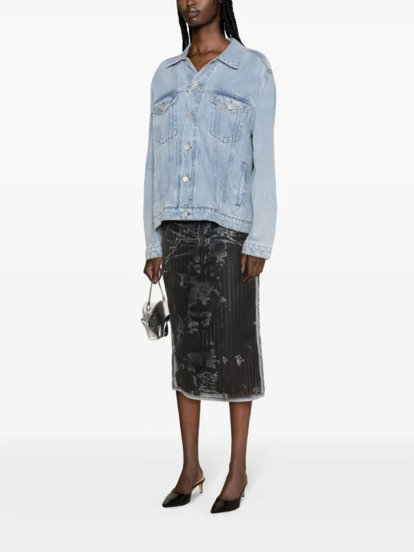Y/Project Evergreen Denim Jacket | Blue | FARFETCH