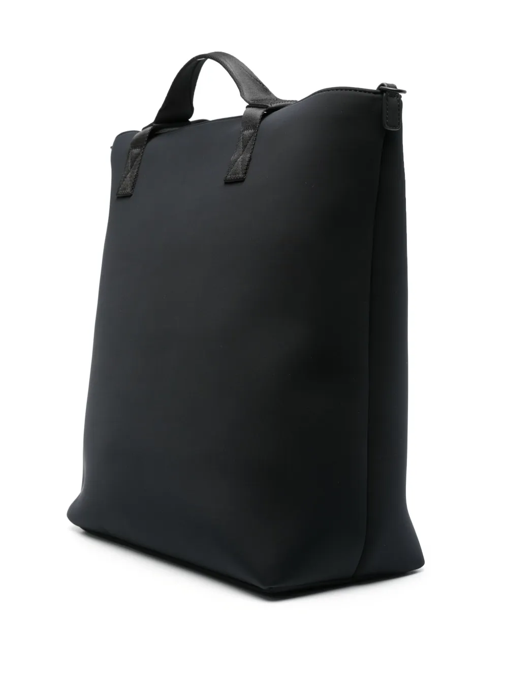 rubberised-logo strap tote bag