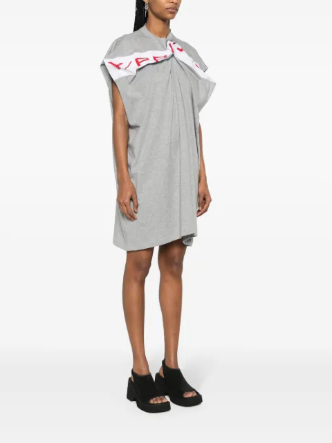 Y/Project logo-print cotton dress 104DR005 - 2