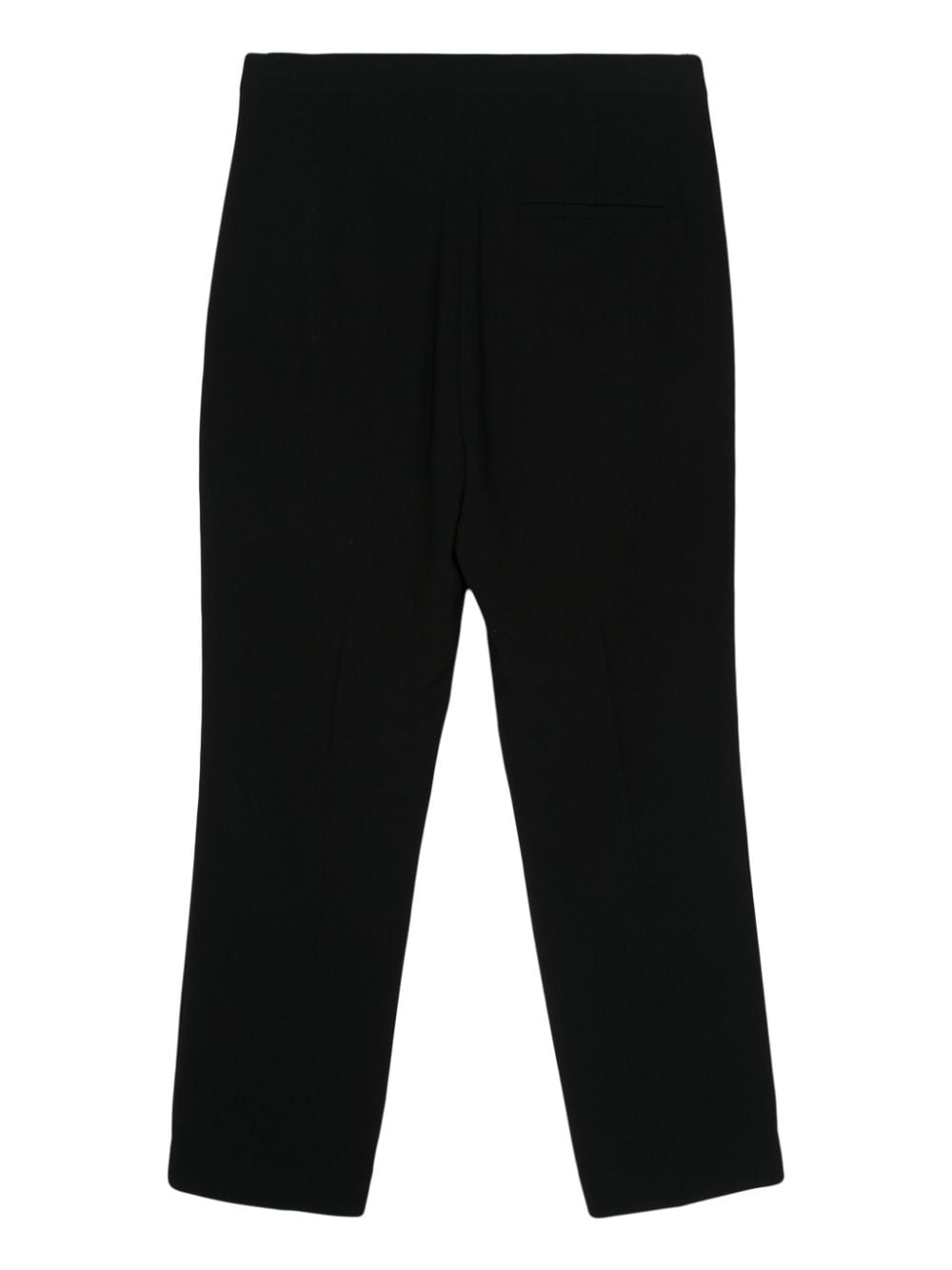 Shop Theory Crepe Cropped Trousers In Black