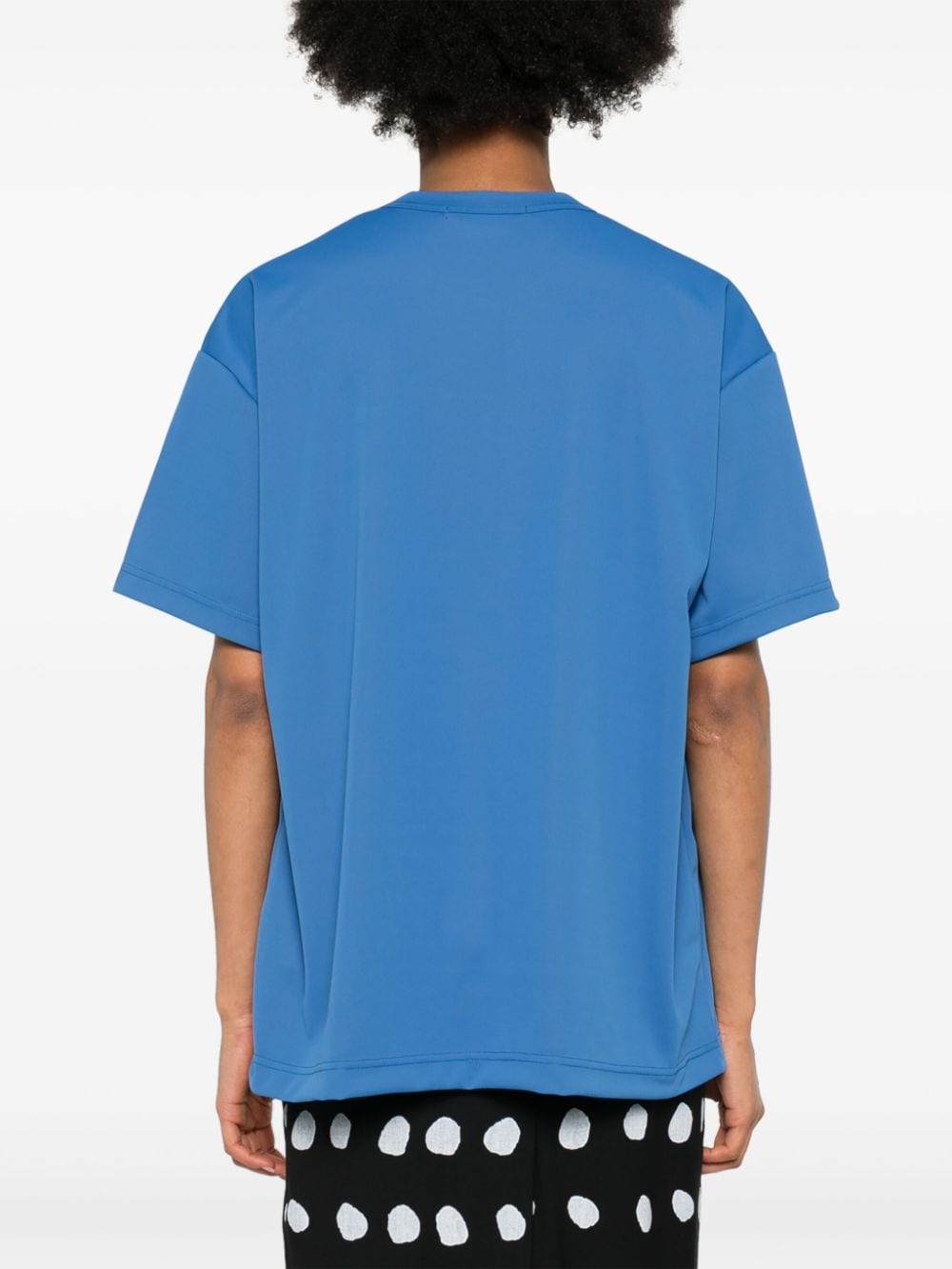 Shop Comme Des Garçons Tonal-stitching Short-sleeve T-shirt In Blue