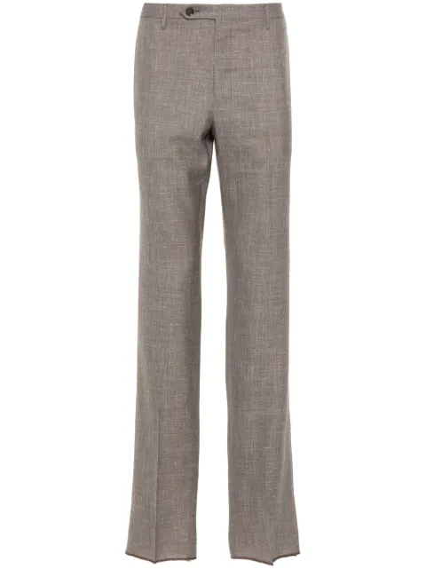 Rota slub-texture trousers