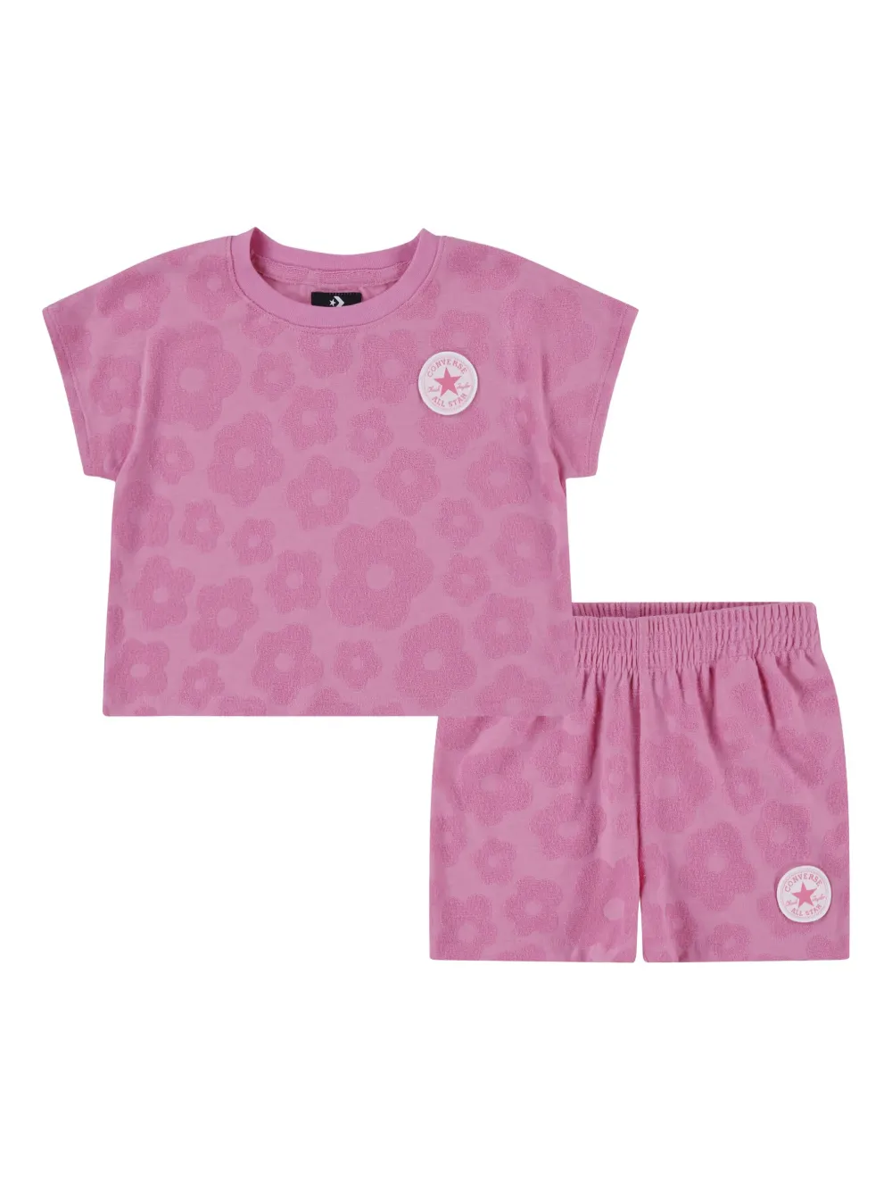 Converse Kids Trainingspak met bloe print Roze