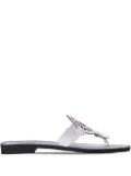 Karl Lagerfeld KL Ring flip flops - White