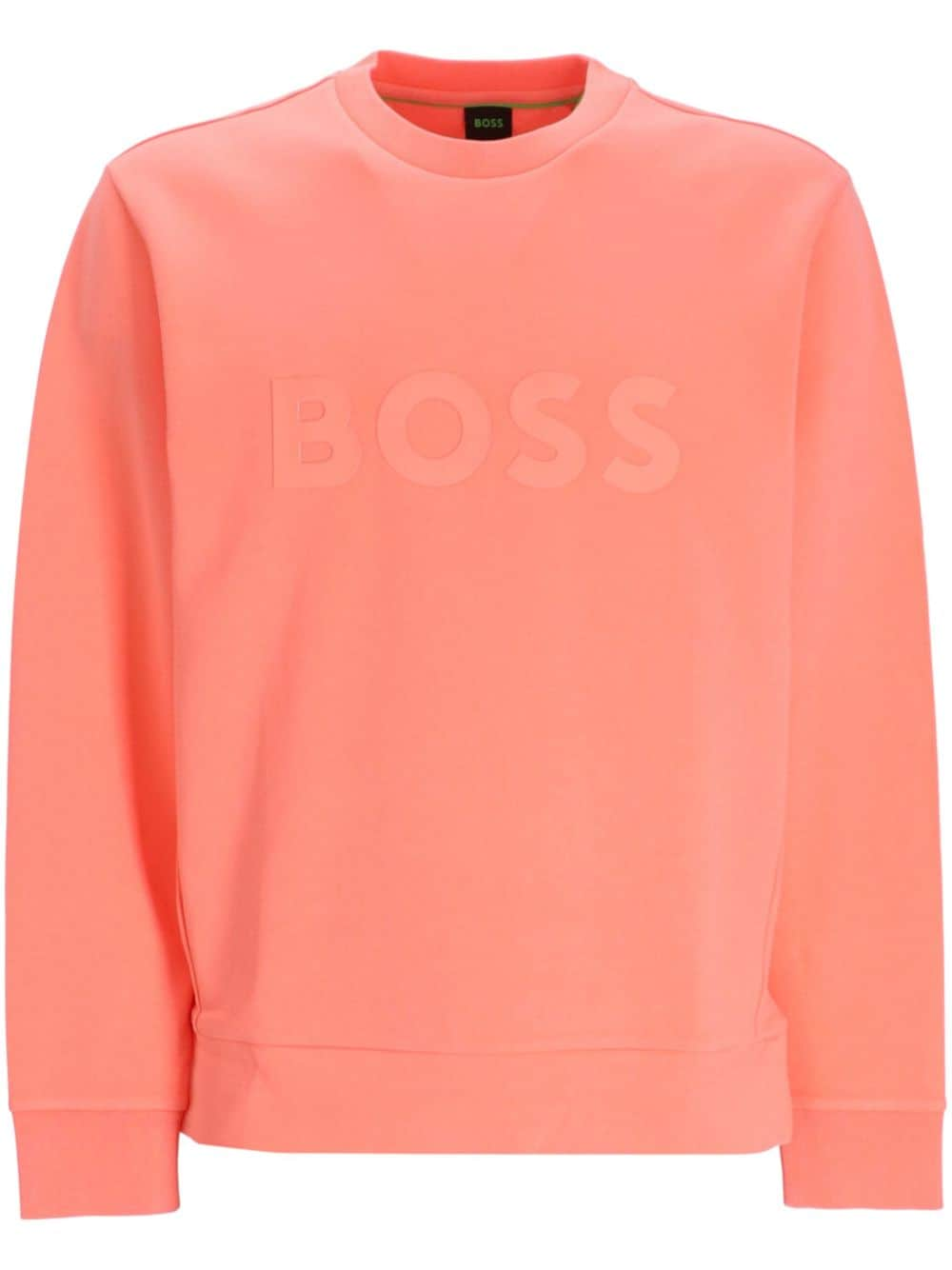 Hugo Boss Salbo Sweatshirt Aus Jersey In Orange