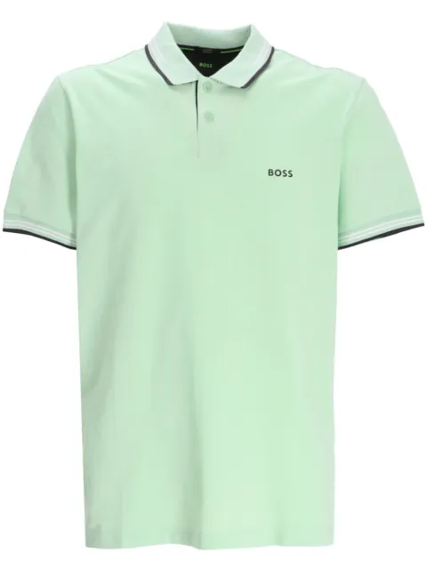 BOSS Paule 1 stripe-trim polo shirt
