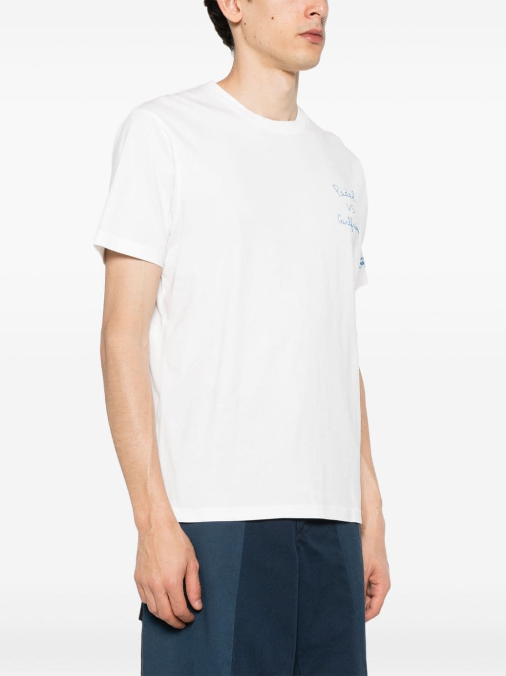 Shop Mc2 Saint Barth Portofino Cotton T-shirt In White