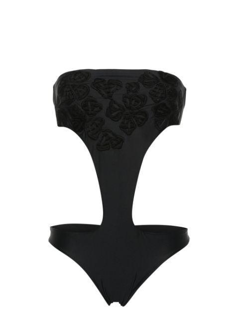 Ermanno Scervino floral-embroidered swimsuit