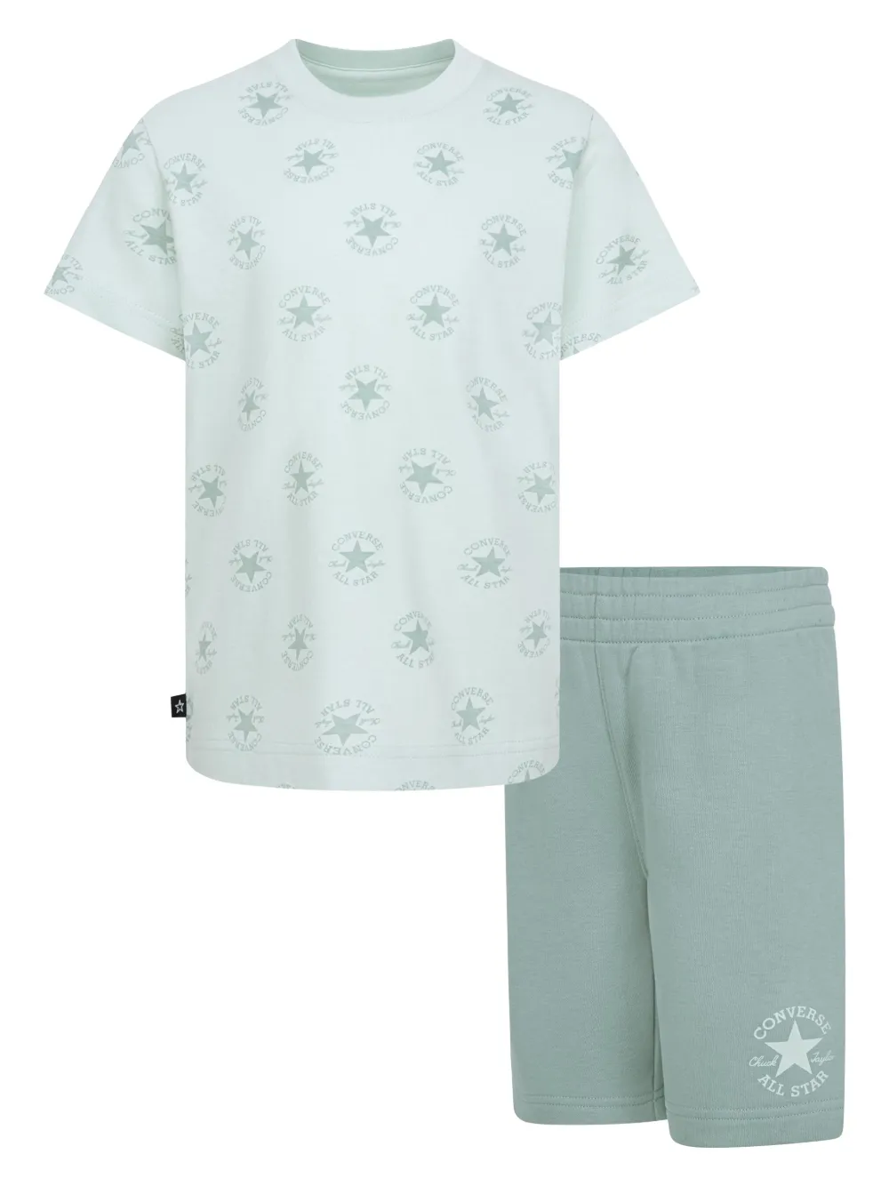 Converse Logo-print Shorts Set In Green
