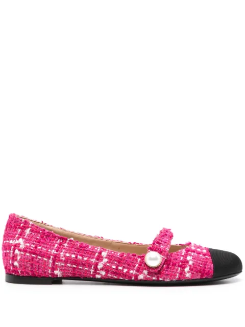 Roberto Festa tweed ballerina shoes