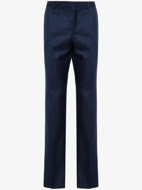 Rota herringbone wool trousers