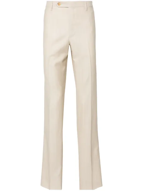 Rota pantalones de vestir con tiro medio