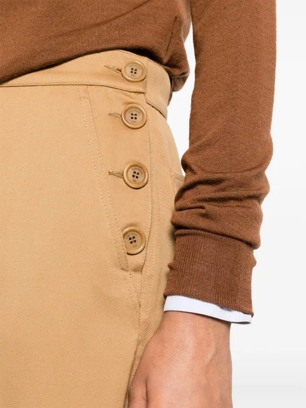 スカート MAX MARA Women Skirts 2411101023600CRESTA 006 Brown BROWN Max Mara Cresta Cotton Pencil Skirt | Brown | FARFETCH