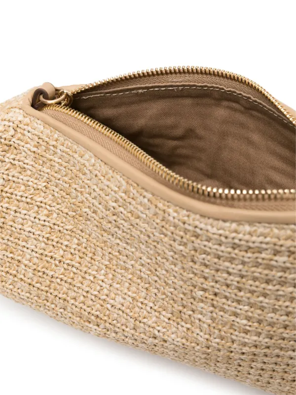 Cult Gaia Viera Raffia Clutch Bag | Neutrals | FARFETCH