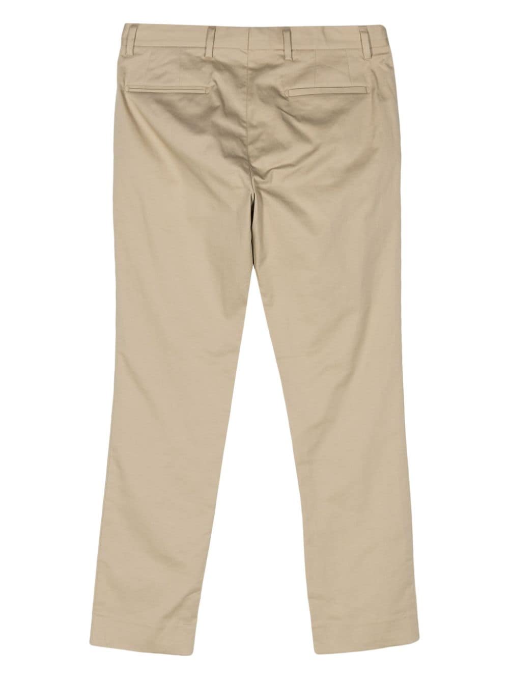 Shop Ps By Paul Smith Mid-rise Cotton Blend Chinos In Neutrals