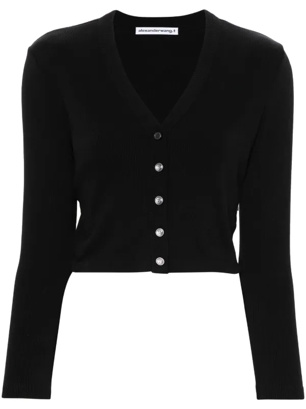 Alexander Wang クロップド カーディガン | ブラック | FARFETCH JP